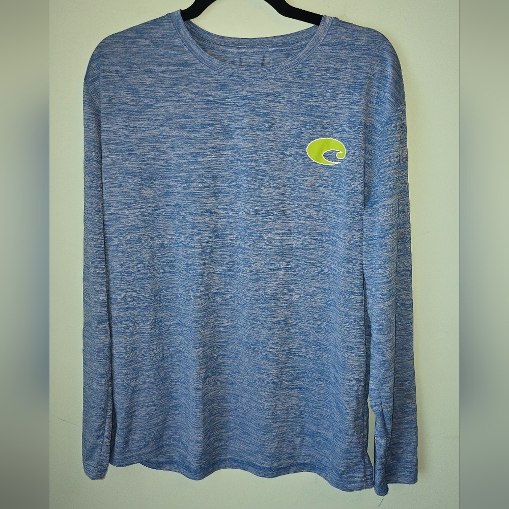 Costa Blue Graphic Mahi Dolphin Upf Sun Shirt
